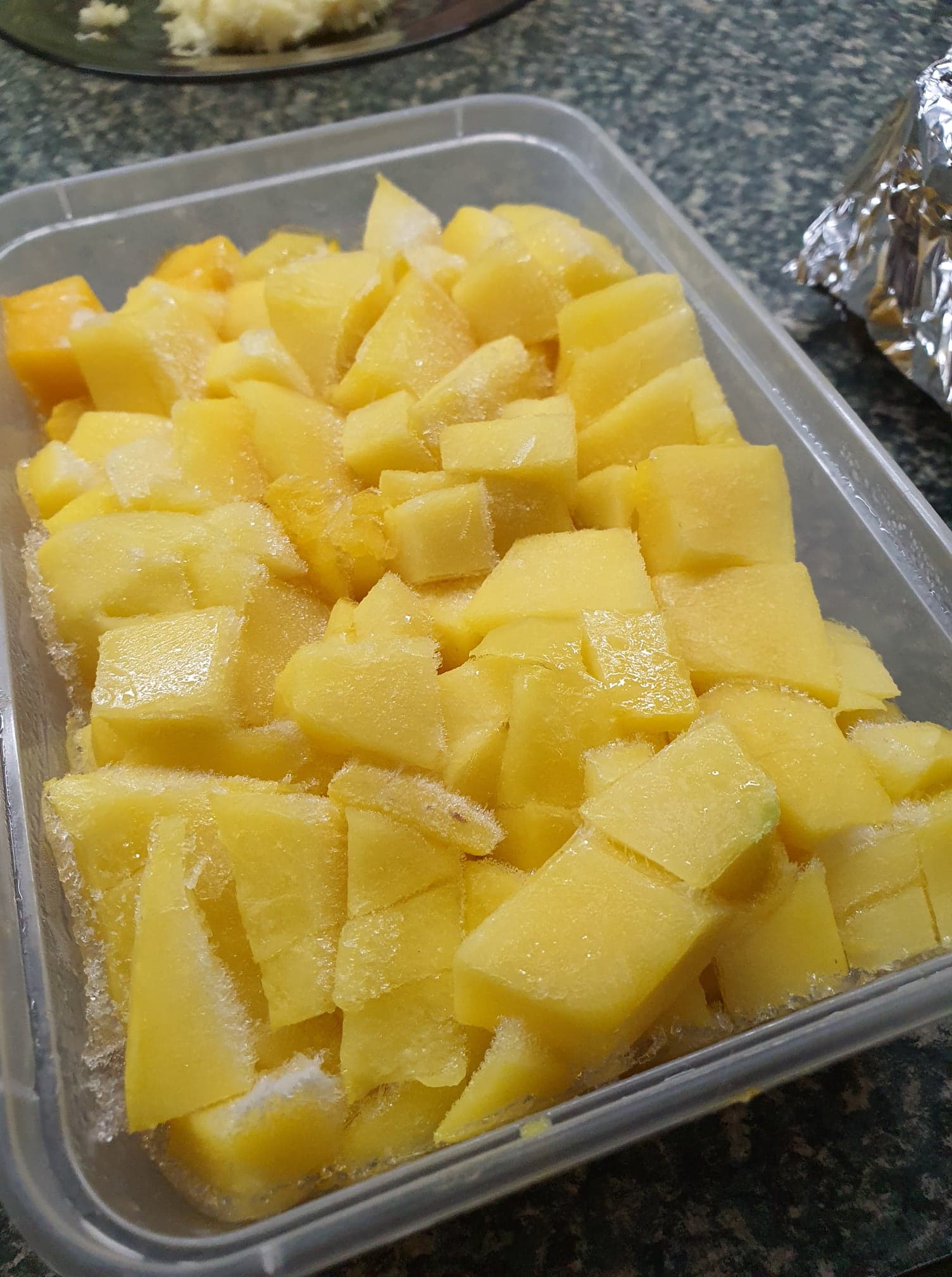 Fresh mango chutney